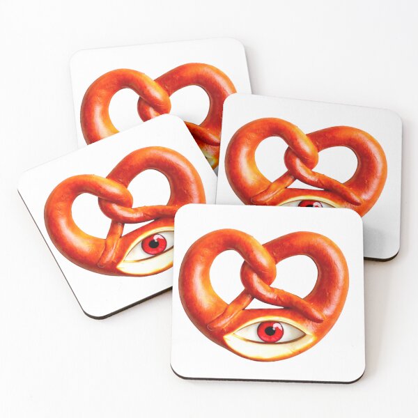 Item preview, Curious Pretzel. Weird Food With Eye Sticker | Surreal Food Art designed and sold by Bean Bean Cat.