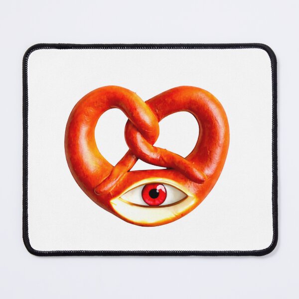 Item preview, Curious Pretzel. Weird Food With Eye Sticker | Surreal Food Art designed and sold by Bean Bean Cat.
