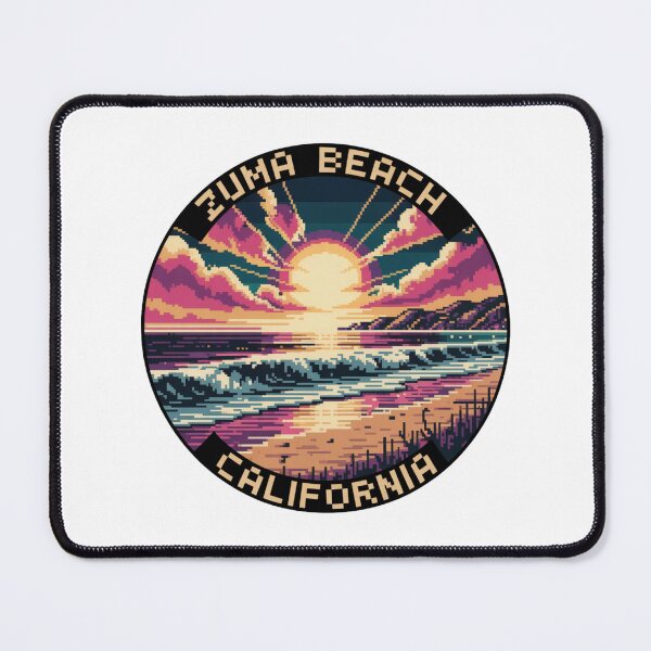 Item preview, Zuma Beach California: Pixel Art Retro Coastal designed and sold by CircinusStore.
