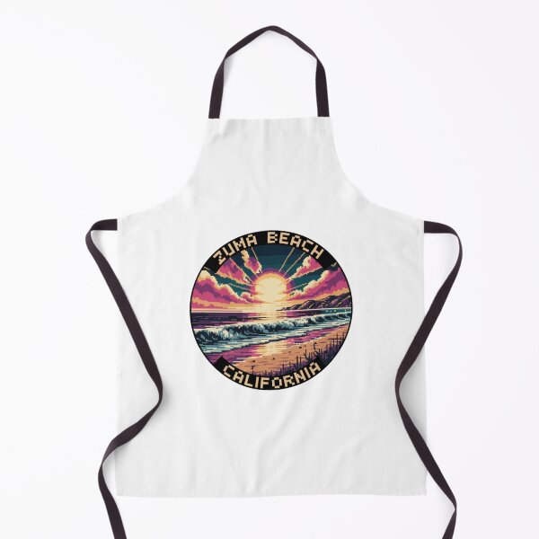 Item preview, Zuma Beach California: Pixel Art Retro Coastal designed and sold by CircinusStore.