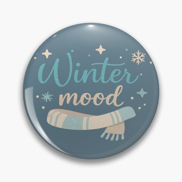 Item preview, Winter Mood – Cute Cozy Winter Typography with Scarf designed and sold by Iras-Art-Corner.