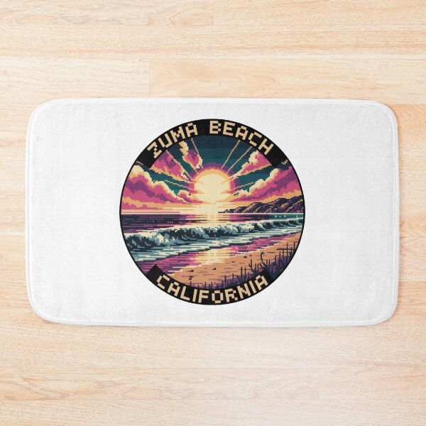 Item preview, Zuma Beach California: Pixel Art Retro Coastal designed and sold by CircinusStore.