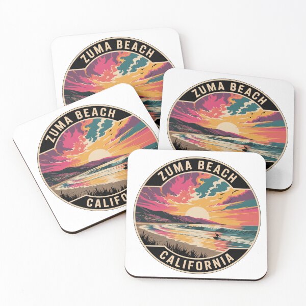 Item preview, Zuma Beach California: Surfer Coastal Illustration designed and sold by CircinusStore.