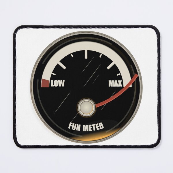 Item preview, Fun Meter Gauge | Retro Dashboard Humor | Funny Car Style Meter designed and sold by Retro Callback.