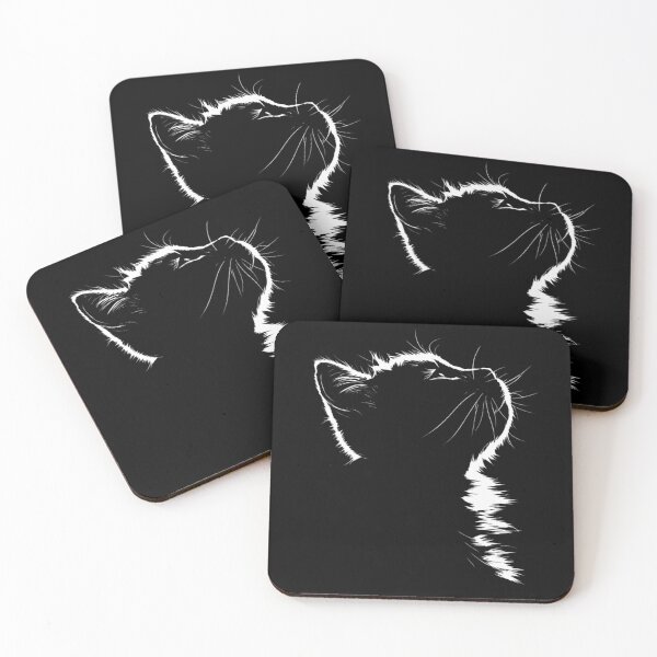 Item preview, Minimal Cat Line Art – Cute Whiskers Cat Outline Design designed and sold by kpwi_maduwanthi.