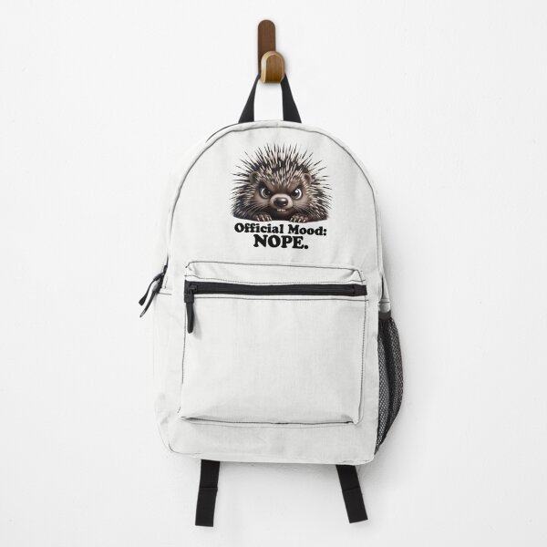 Item preview, Grumpy Porcupine "Official Mood: NOPE" - Funny Sarcastic Animal designed and sold by QuirkySpark.