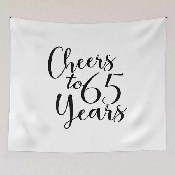 Item preview, Cheers to 65 Years, for Women Men Anniversary 65th Birthday Premium Tri-Blend designed and sold by PamQBennett.