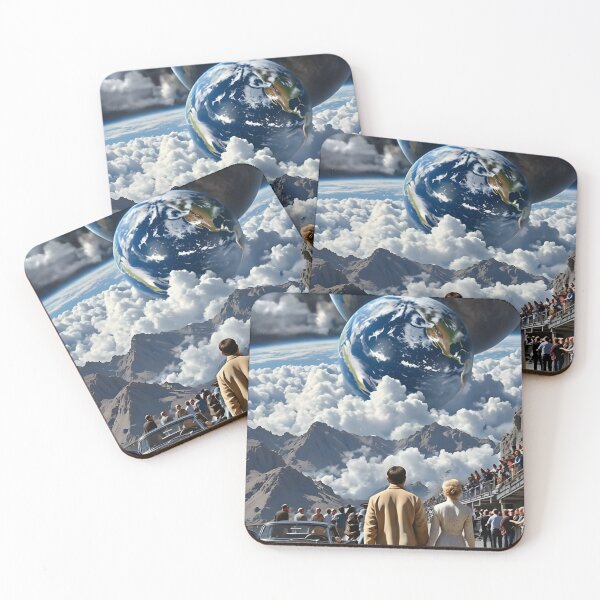 Item preview, Surreal Cosmic Earth – Giant Planet Sky Sci-Fi Landscape – Dreamlike Space Art designed and sold by internetwatcher.