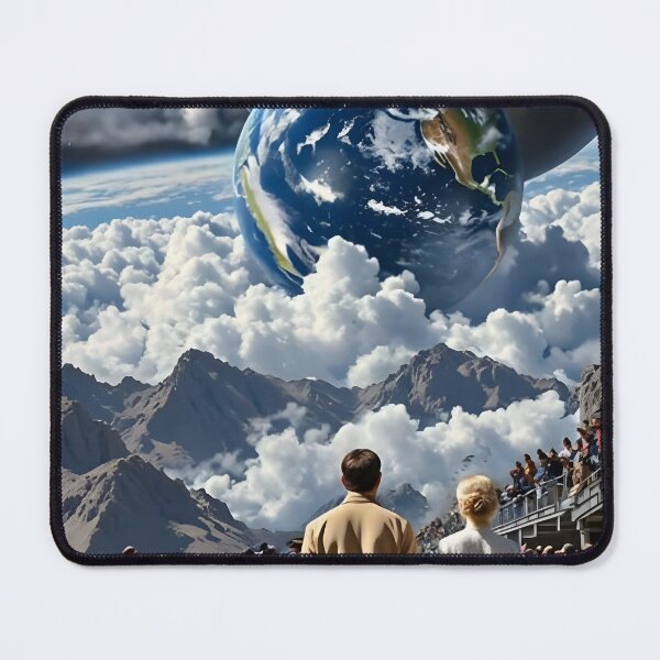 Item preview, Surreal Cosmic Earth – Giant Planet Sky Sci-Fi Landscape – Dreamlike Space Art designed and sold by internetwatcher.