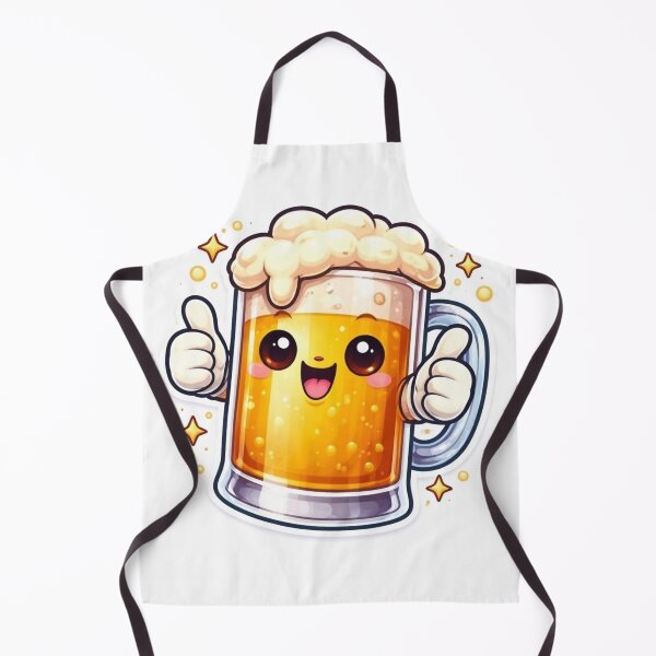 Item preview, Cute Beer Mug Sticker – Happy Kawaii Beer designed and sold by ApGraphicDesigns.
