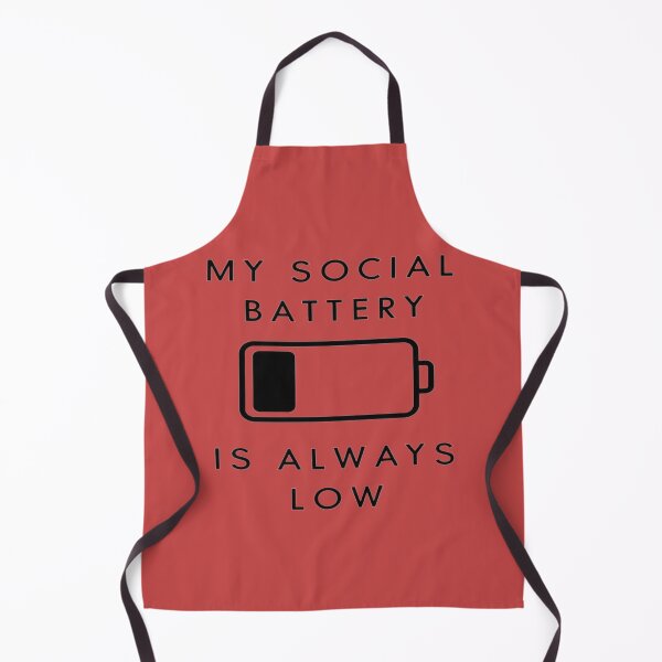 Item preview, My Social Battery Is Always Low – Funny Introvert Minimalist T-Shirt designed and sold by SassyGin.