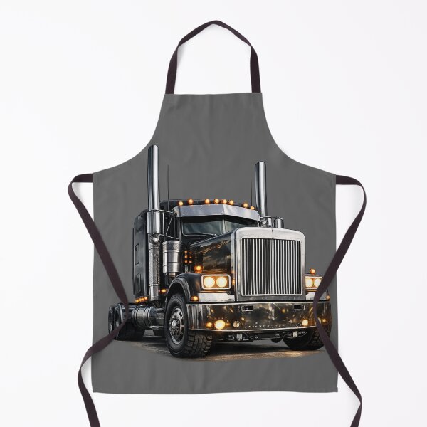 Item preview, Hyper Realistic American Semi Truck Front 3/4 View – Powerful Big Rig Diesel Truck Photorealistic Poster & T-Shirt Design designed and sold by Creative Design Studio.