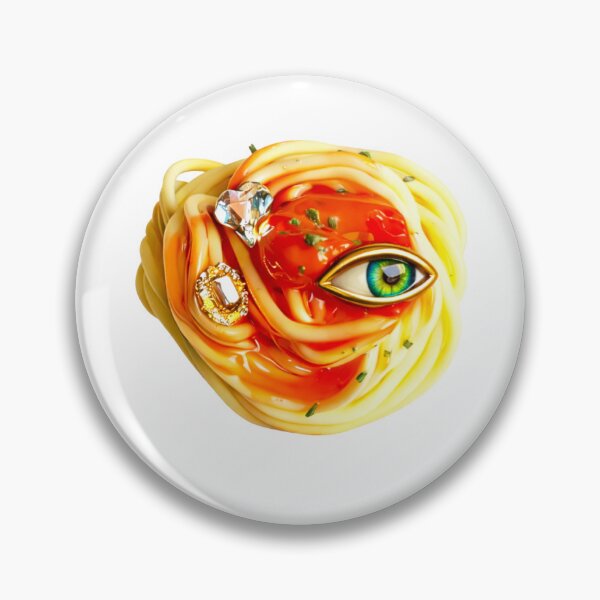 Item preview, Curious Pasta. Weird Food With Eye Sticker | Surreal Food Art designed and sold by Bean Bean Cat.