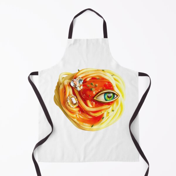 Item preview, Curious Pasta. Weird Food With Eye Sticker | Surreal Food Art designed and sold by Bean Bean Cat.