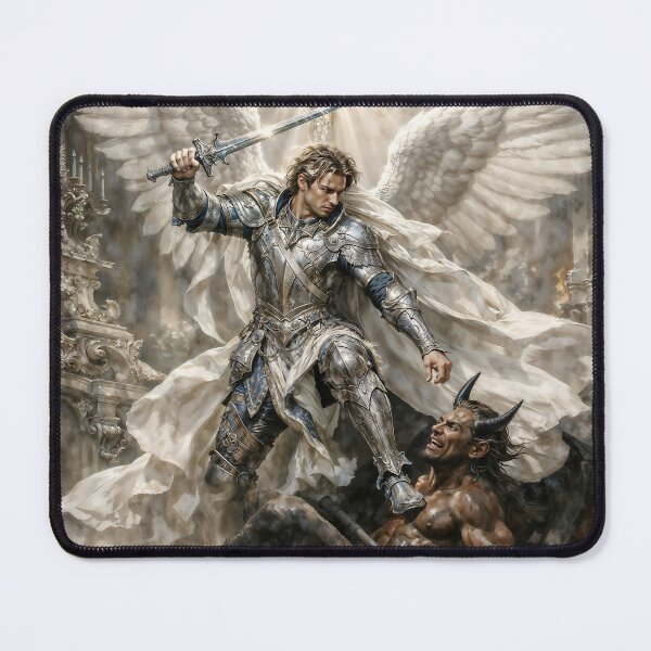 Item preview, Archangel Michael defeating Demon designed and sold by AliceWhiteDF.