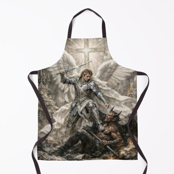 Item preview, Archangel Michael defeating Demon designed and sold by AliceWhiteDF.