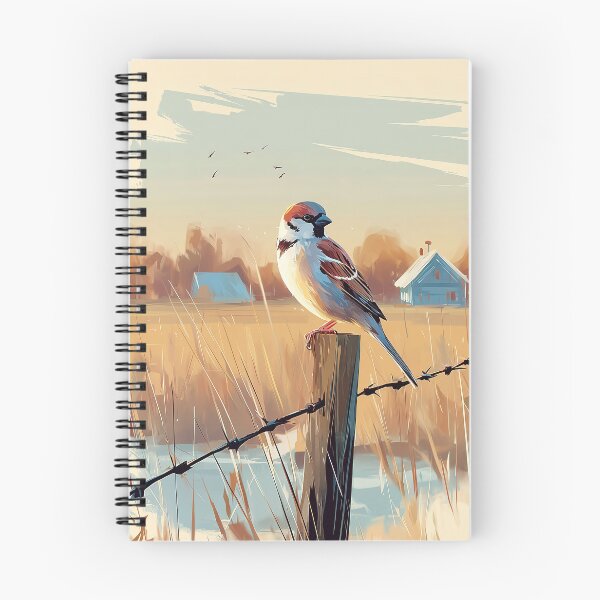 Item preview, Sparrow Sentinel Over Rustic Fields designed and sold by Venon28.