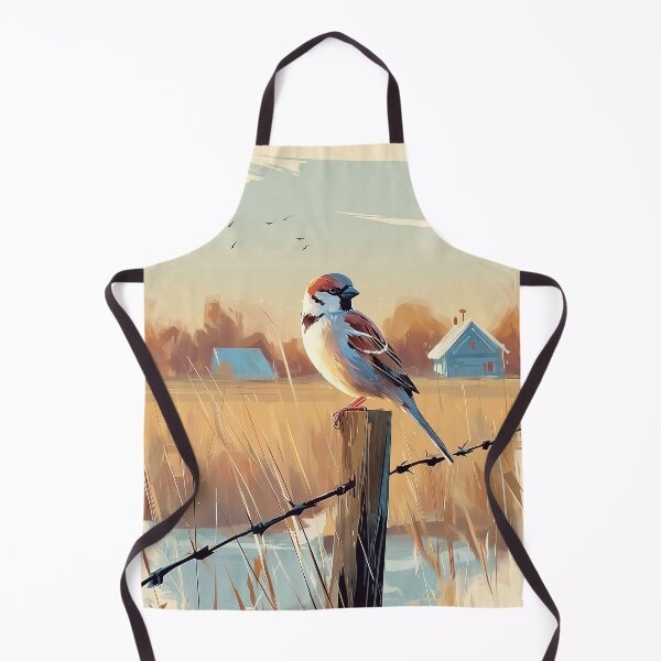 Item preview, Sparrow Sentinel Over Rustic Fields designed and sold by Venon28.