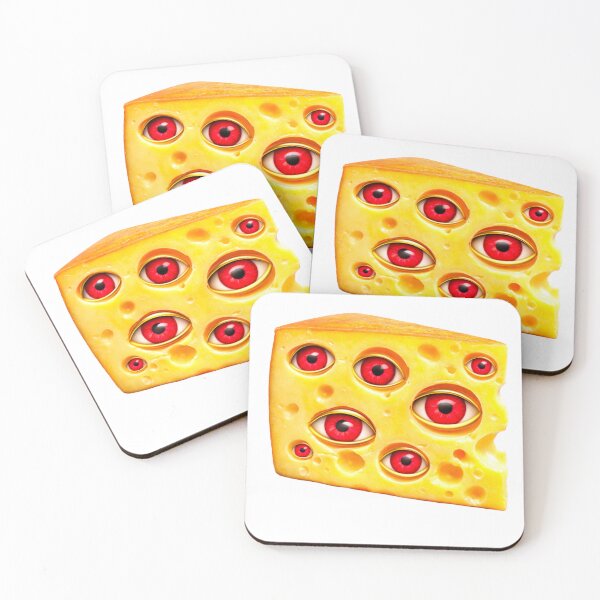 Item preview, Curious Cheese. Weird Food With Eye Sticker | Surreal Food Art designed and sold by Bean Bean Cat.