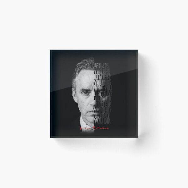 Item preview, Jordan Peterson Black and White Typography Portrait – Split Face Motivational Poster designed and sold by Enea Kelo.