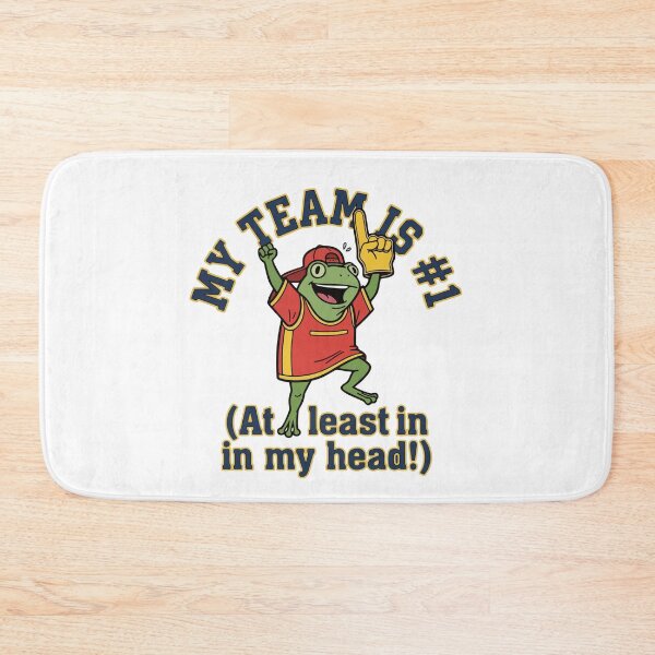 Item preview, Funny Sports Fan Frog Cheering with Foam Finger designed and sold by Floomart.