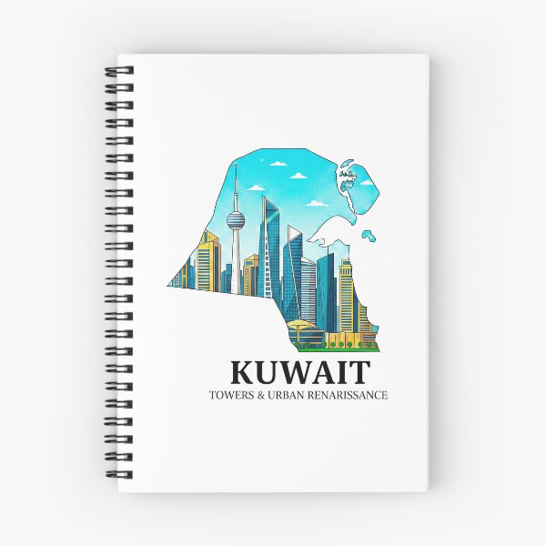 Item preview, Kuwait Map Art - Iconic Towers & Modern Urban Renaissance Design designed and sold by AbulailArt.