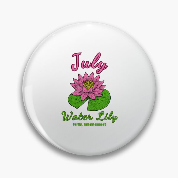 Item preview, July Birth Flower - Water Lily designed and sold by DixieGirlStudio.