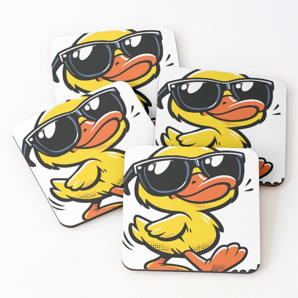 Item preview, A confident duck with sunglasses creates a simple but strong visual that works well for casual apparel. designed and sold by Dejbar.