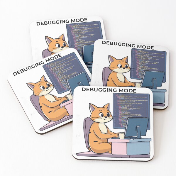 Item preview, Cute Cat Programmer Coding at Laptop – Funny Developer Shirt designed and sold by PRINTNESTWEARCO.