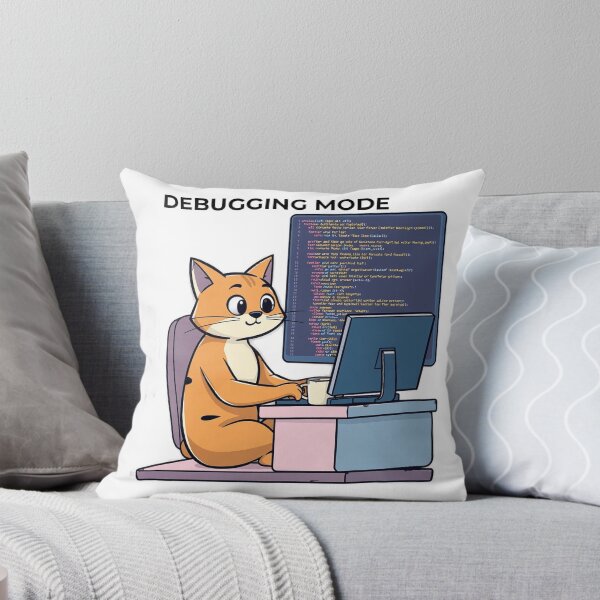 Item preview, Cute Cat Programmer Coding at Laptop – Funny Developer Shirt designed and sold by PRINTNESTWEARCO.