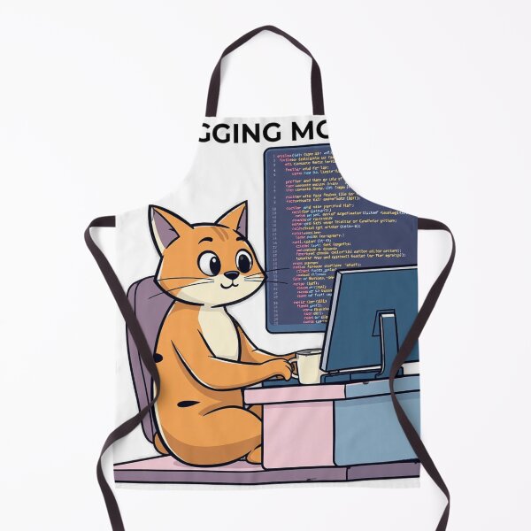 Item preview, Cute Cat Programmer Coding at Laptop – Funny Developer Shirt designed and sold by PRINTNESTWEARCO.