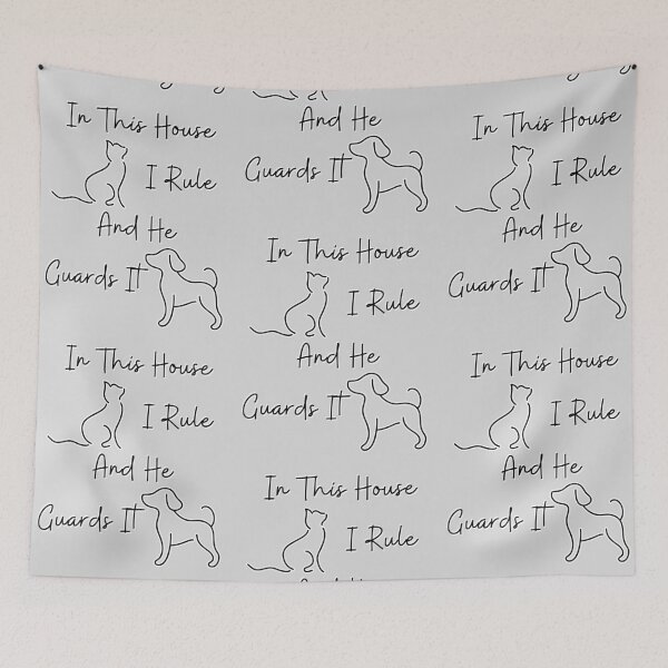 Item preview, In This House Rules Pet Rules Funny House Rules design for pet lovers designed and sold by Ladys-Gents.