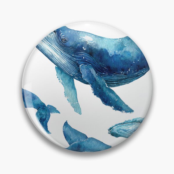 Item preview, Blue Whales Dancing Through Ocean Dreams designed and sold by Venon28.