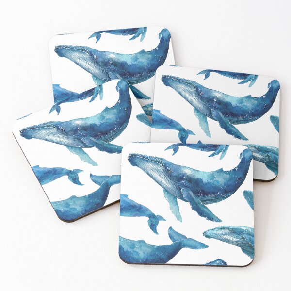Item preview, Blue Whales Dancing Through Ocean Dreams designed and sold by Venon28.