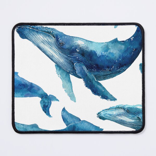 Item preview, Blue Whales Dancing Through Ocean Dreams designed and sold by Venon28.