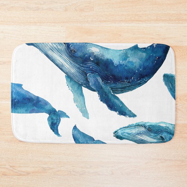 Item preview, Blue Whales Dancing Through Ocean Dreams designed and sold by Venon28.
