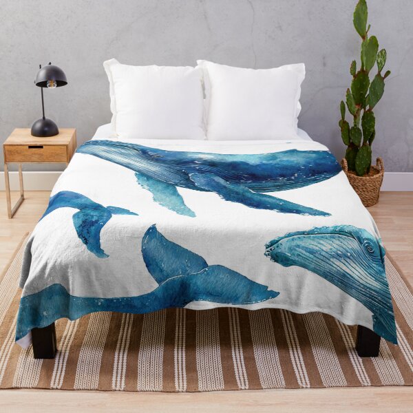 Item preview, Blue Whales Dancing Through Ocean Dreams designed and sold by Venon28.
