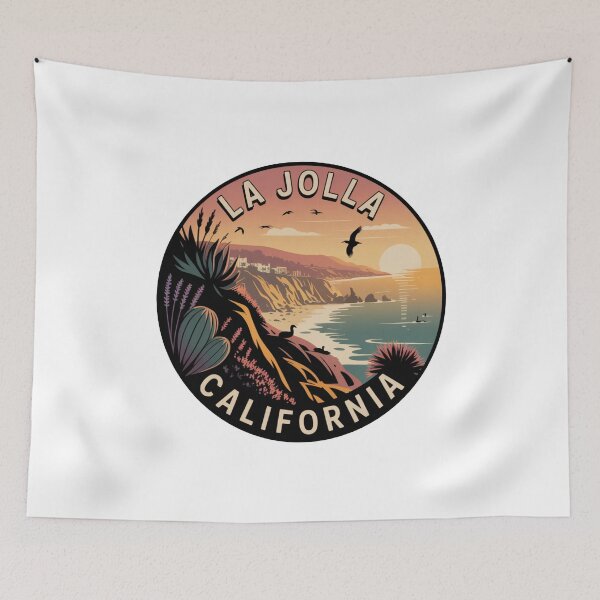 Item preview, La Jolla California: Scenic Coastal Illustration designed and sold by CircinusStore.