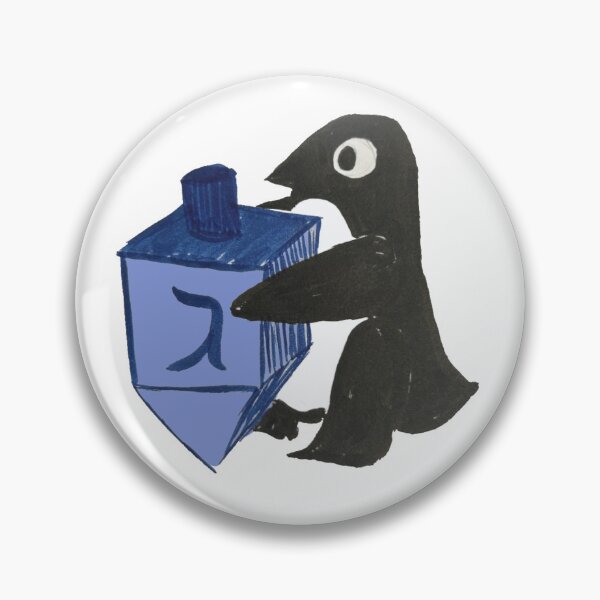 Item preview, Penguin with a driedel  designed and sold by Chana Schwitzer.