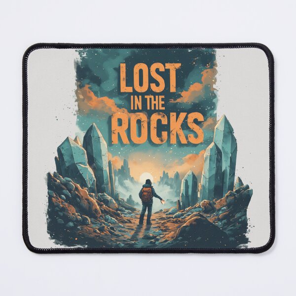 Item preview, Lost in the Rocks / Rockhounding Crystal Hunting Design designed and sold by MorbidDreams.
