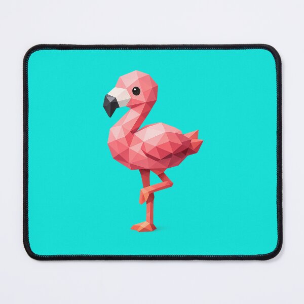 Item preview, Cute Low Poly Geometric Flamingo Illustration designed and sold by AndreBarnard.