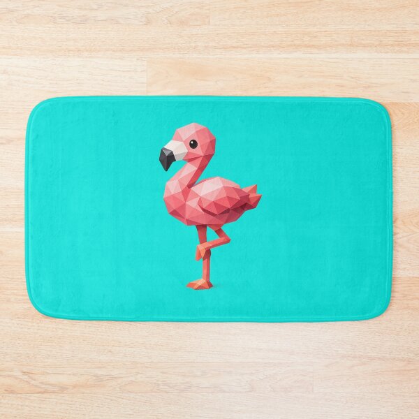 Item preview, Cute Low Poly Geometric Flamingo Illustration designed and sold by AndreBarnard.