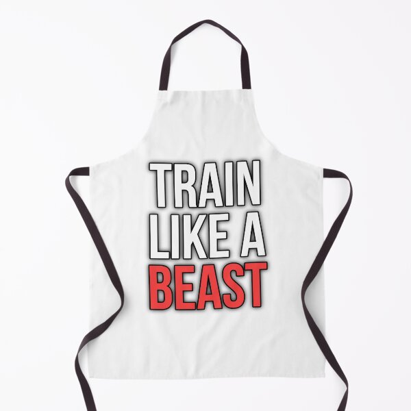 Item preview, Train Like A Beast Gym Motivation Typography Workout Fitness Quote designed and sold by ahfas86.