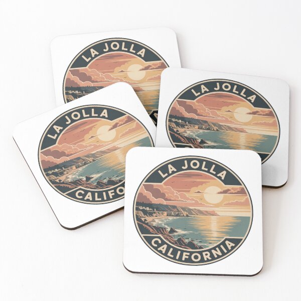 Item preview, La Jolla California: Coastal Cliffside Illustration designed and sold by CircinusStore.