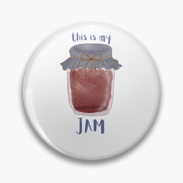 Item preview, Watercolor Jar This Is My Jam Art designed and sold by Seamlessly Buffalo.