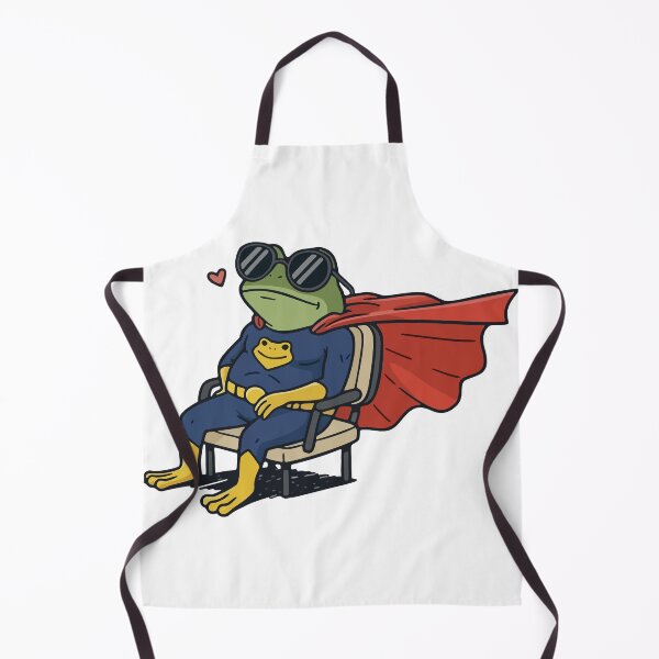 Item preview, Chill Superhero Frog Relaxing in Cape and Sunglasses designed and sold by Floomart.