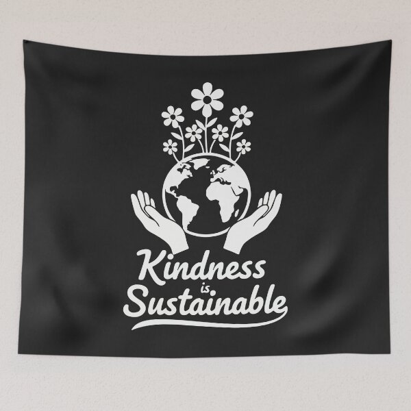 Item preview, Kindness Is Sustainable : Earth Day Floral Friendly Design designed and sold by Fliflat.