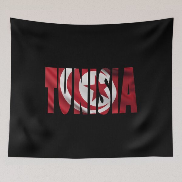 Item preview, Tunisia Typography with Tunisia Flag – Patriotic Tunisia Design designed and sold by dkza.
