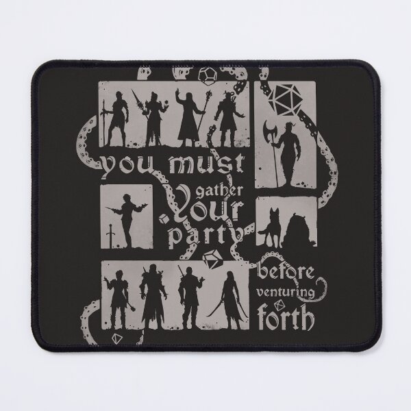 Item preview, Copy of Gather your party | DnD Party | Dungeons & Dragons (in twilight taupe) designed and sold by keyvei.