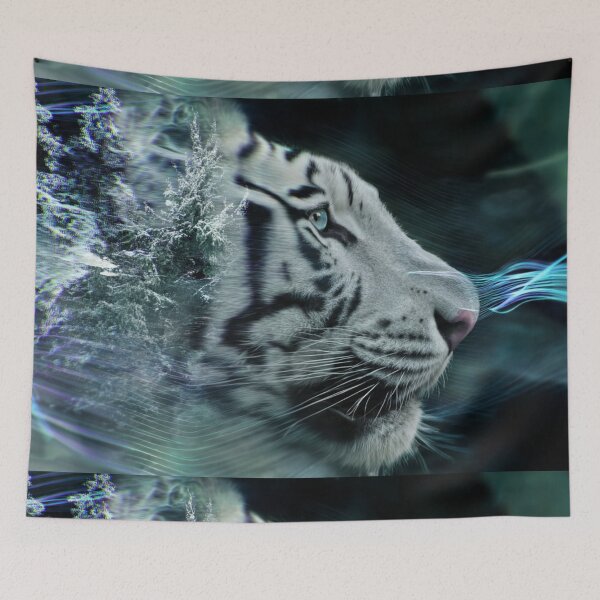 Item preview, Spirit of the Frozen Forest – White Tiger of Winter designed and sold by TreatLLC.
